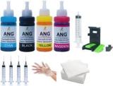 Ang Refill Kit Dye Ink Black + Tri Color Combo Pack Ink Cartridge