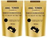 Ang Toner Powder Pouch Compatible For Use In Ricoh SP100 / SP111 / SP111SU / SP200 / SP210 / SP212SNw / SP300 / SP 300DN / SP310DN / SP 325Sfnw /SP3400 / SP3410 / SP3510 / Aficio 3510DN Printers Single Color Ink Toner Black Ink Toner Powder