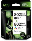 Aos HP 802 Black + Tri Color Combo Pack Ink Cartridge