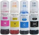 Asv Epson COMPATIBLE FOR L3200 Multi Function Color Printer Black + Tri Color Combo Pack Ink Bottle