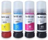 Crid 001 / 003 Ink For Epsn L3110, L3100, L3115, L3116, L3150, L3151 Black + Tri Color Combo Pack Ink Bottle