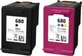 Dlex 680 Combo Pack Multi Color Ink Cartridge Black + Tri Color Combo Pack Ink Cartridge