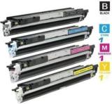 Dubaria 126A Toner Cartridge Bundle Combo Compatible For HP 126A CE310A, CE311A, CE312A, CE313A Color LaserJet Pro 100 MFP M175nw / CP 1025nw / TopShot LaserJet Pro M275 MFP Tri Color Ink Toner