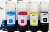 Dura Jet 003 Ink For Epson L3110, L3150, L3250, L3152, L3210 Printer Black + Tri Color Combo Pack Ink Bottle