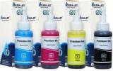 Dura Jet T664 Ink For Ep L130, L380, L210, L220, L310, L350Printers Black + Tri Color Combo Pack Ink Bottle