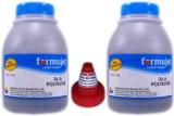 Formujet 36A Polyester Toner Powder For Refilling Laser Jet Toner Cartridge HP 88A, 278A, 285A, 35A, 36A & Canon 925, 725, 325, 337, 328, 728, 928, 912, Set Of 2 Bottles X 70 G Black Ink Toner Powder