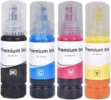 Good One Ink For Epson 001/003 L3110, L3100, L3115, L4150, L5190, L6160, L6170, L3250 Black + Tri Color Combo Pack Ink Bottle