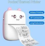 Granthi Enterprise Mini Bluetooth Thermal Printer, Portable Inkfree Label Pocket Printer Thermal Printing