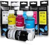 Greenberri Ink For HP 310, 315, 319, 410, 415, 419, 5810, 5820, 5821 Inktank Printers Black + Tri Color Combo Pack Ink Bottle