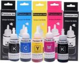 Greenberri Refill Ink For Epson L130, L220, L310, L360, L361, L380, L405, L565, L365, L485, L1300 70ml Black + Tri Color Combo Pack Ink Bottle