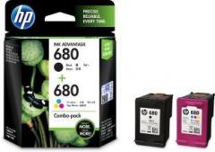 Hp 680 Black + Tri Color Combo Pack Ink Cartridge