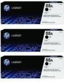 Hp CARTRIDG 88A Black Original LaserJet Toner Cartridge Pack Of 3 Black Ink Toner