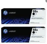 Hp CARTRIDG 88A Pack Of 2 Black Original LaserJet Toner Cartridge Black Ink Toner