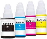 Indojet Refill Ink For Canon PIXMA G1000, G1010, G1100, G2000, G2002, G2010, G2012, G2100 Black + Tri Color Combo Pack Ink Bottle