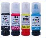 Inkpoint Refill Ink For Use Epson Premium Ink 001 003 L3110 L3150 L5190 L1110 Black + Tri Color Combo Pack Ink Bottle