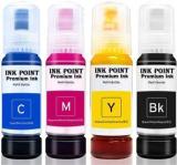 Inkpoint Refill Ink High Quality 003/001 Ink For Epson L3110 L3150 L4150 L4160 L5190 Black + Tri Color Combo Pack Ink Bottle