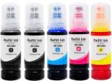 Inkspot 001/ 003 Ink For Epson L3110, L3150, L3250, , L3116, L3101, L3210, L3215, L3216 Black + Tri Color Combo Pack Ink Bottle