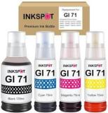 Inkspot GI 71 Ink For Canon G1020, G1730, G1737, G2020, G2021, G2060, G3020, G3730, G3770, G4770 Black + Tri Color Combo Pack Ink Bottle