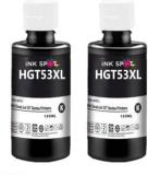 Inkspot GT53XL 135 ML Black Ink Bottle Compatible For HP GT52 & GT53XL Black Twin Pack Ink Bottle