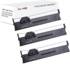 Inkspot Ribbon Cartridge Compatible with PLQ 20 Dot Matrix PACK OF 3 Black Ink Cartridge