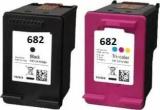 Inktech 682 COMBO INK CARTRIDGE Black + Tri Color Combo Pack Ink Cartridge