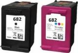 Inktech 682 COMBO INK CARTRIDGE FOR USE IN HP Deskjet 6000, 1200 Printers Black + Tri Color Combo Pack Ink Cartridge