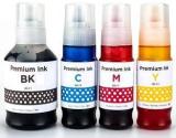 Jimigo GI71, G1020, G2020, G2021, G2060, G3020, G3021, G3060 Pack Of 4 Black + Tri Color Combo Pack Ink Bottle