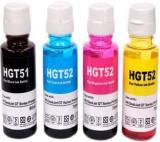 Jimigo Refill Ink For HP GT51/GT52/115/310/316/319/410/415/416/419/515/516/530/750 Black + Tri Color Combo Pack Ink Bottle