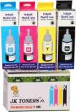 Jk Toners Compatible With Epson L100 L110 L130 L200 L210 L220 L300 L310 L350 L355 L360 Black + Tri Color Combo Pack Ink Cartridge