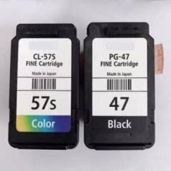 Kavyatech PG 47 & CL 57 Small Ink Cartridge Compatible with Pixma Canon Black + Tri Color Combo Pack Ink Cartridge