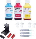 Needle 100ml CMY Cartridge Ink Refill Suction Toolkit For HP, Canon Cartridge Printers Tri Color Ink Bottle