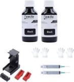 Needle 100ml Ink Refill Suction Toolkit For HP, Printers Black Twin Pack Ink Bottle