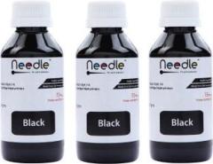 Needle 3 x 100 mlPrinter Black Ink Bottle