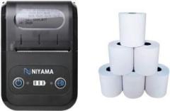 Niyama BT 58 2 inch Bluetooth Thermal Receipt Printer with Extra 6 Paper Rolls