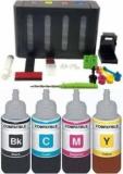 Printcare CISS Ink Tank Kit Universal For HP, Canon, Brother & Epson Printers Tri Color Black + Tri Color Combo Pack Ink Bottle Black + Tri Color Combo Pack Ink Bottle