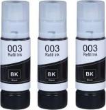 Quink 003 Ink For Epson L3110, L3150, , L3151, L3152, L3156, L5190 Printer Black Ink Bottle