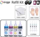 Quink Refill Ink Kit For HP Cartridge 805 803 680 678 682 818 802 901 703 704 46 21 22 Black + Tri Color Combo Pack Ink Cartridge