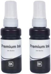 R C Print Compatible ink for T664 L100 L110 L130 L200, L210, L220, L300, L385, L455 Black Twin Pack Ink Bottle