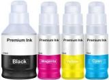 R C Print GI 71 Ink Compatible For Canon G1020, G2020, G2021, G2060, G3020, G3060 Black + Tri Color Combo Pack Ink Bottle