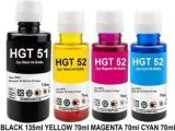 R C Print Ink Black + Tri Color Combo Pack Ink Bottle