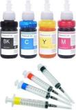 R C Print Ink Compatible For HP Cartridge 805, 803, 680, 678, 682, 818, 802, 901 Black + Tri Color Combo Pack Ink Bottle