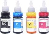 R C Print Ink For T664 Compatible Epson L130 L210 L220 L385 L565 L310 L350 L355 L361 L365 Black + Tri Color Combo Pack Ink Bottle