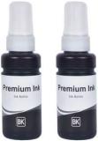 R C Print Ink Refill For Epson T664 L100, L110, L130, L200, L210, L220, L300, L385, L455, L555, L565, L1300, L310, L350, L355, L360, L361, L365, L380 Black Twin Pack Ink Bottle