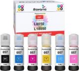 Ravaria L8050, L18050 Printer Compatible Ink Bottle Black + Tri Color Combo Pack Ink Bottle