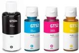 Realcart GT53xl & GT52 Multicolor Ink Bottle Set Compatible For Gt5810 Gt5811 Gt5820 Black + Tri Color Combo Pack Ink Bottle