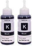 Refill Ink For Ep T664 Dye Ink Compatible EcoTank Inkjet Printer Epson L130, L110, L210, L220, L310, L360, L355, L365, L380, L385, L405, L455, L485, L550, L555, L565, L605, L655, L1300 Black Twin Pack Ink Bottle