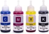 Refill Ink For HP Cartridge Dye Ink Compatible For HP 678, 802, 901, 818, 21, 22, 27, 46, 56, 57, 680, 703, 704, 803, 818, 900, 1050, 1515, 2000, 2050, 2131, 2515 & 5085 Inkjet Printer Black + Tri Color Combo Pack Ink Bottle