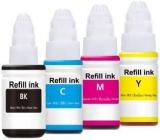 Refill Ink Premium Quality Compatible Ink Black + Tri Color Combo Pack Ink Cartridge