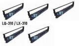 Rt LQ 310 LX 310 Pack Of 5pcs Ribbon CaRtridge Compatible For Dotmatrix Printers Black Ink CaRtridge