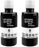 Salaar GT51/53XL Compatible Refill Ink For HP 310, 315, 319, 410, 415, 419, GT5810, GT5821 Black Twin Pack Ink Bottle